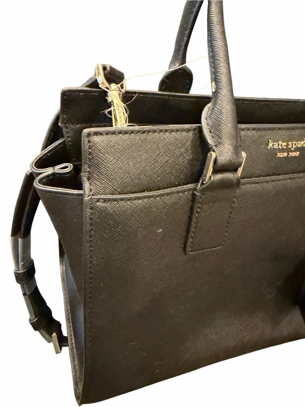 kate spade new york Cameron Satchel Shoulder Tote Crossbody Bag Medium Black NEW